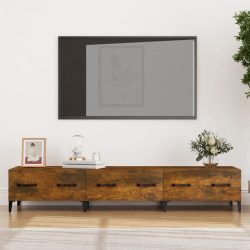   füstös tölgy színű szerelt fa TV-szekrény 150 x 34,5 x 30 cm