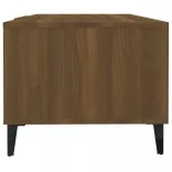 barna tölgy színű szerelt fa dohányzóasztal 102 x 50 x 40 cm