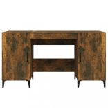 füstös tölgy színű szerelt fa íróasztal 140 x 50 x 75 cm