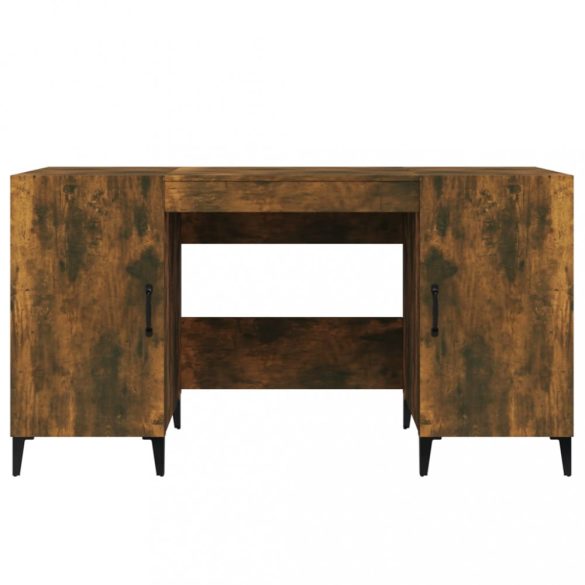 füstös tölgy színű szerelt fa íróasztal 140 x 50 x 75 cm