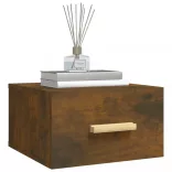 2 db füstös tölgy színű fali éjjeliszekrény 35 x 35 x 20 cm