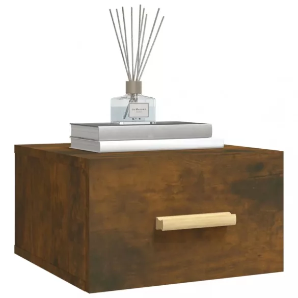 2 db füstös tölgy színű fali éjjeliszekrény 35 x 35 x 20 cm