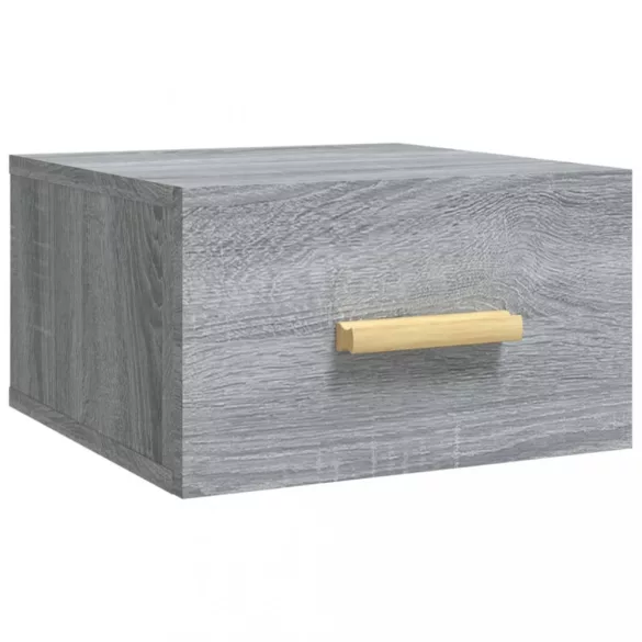 2 db szürke sonoma falra szerelhető éjjeliszekrény 35x35x20 cm
