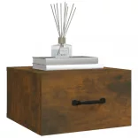 2 db füstös tölgy színű fali éjjeliszekrény 35 x 35 x 20 cm