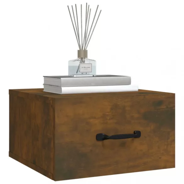 2 db füstös tölgy színű fali éjjeliszekrény 35 x 35 x 20 cm