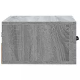 2 db szürke sonoma falra szerelhető éjjeliszekrény 35x35x20 cm