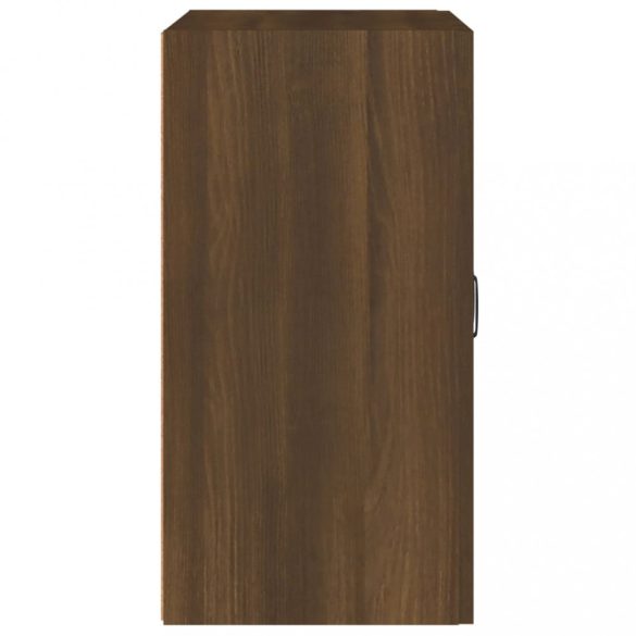 barna tölgyszínű szerelt fa faliszekrény 60 x 31 x 60 cm