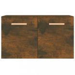 füstös tölgy színű szerelt fa faliszekrény 60 x 36,5 x 35 cm