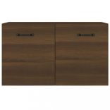 barna tölgyszínű szerelt fa faliszekrény 60 x 36,5 x 35 cm