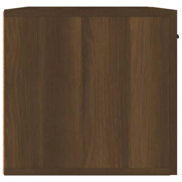 barna tölgyszínű szerelt fa faliszekrény 60 x 36,5 x 35 cm