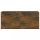 füstös tölgy színű szerelt fa faliszekrény 80 x 36,5 x 35 cm