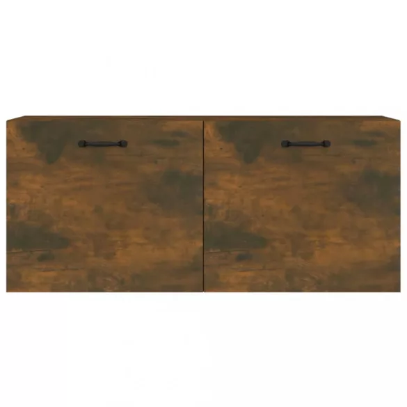 füstös tölgy színű szerelt fa faliszekrény 80 x 36,5 x 35 cm