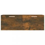 füstös tölgy színű szerelt fa faliszekrény 100 x 36,5 x 35 cm