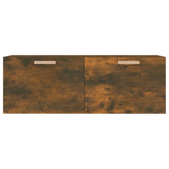 füstös tölgy színű szerelt fa faliszekrény 100 x 36,5 x 35 cm