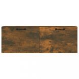 füstös tölgy színű szerelt fa faliszekrény 100 x 36,5 x 35 cm