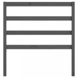 szürke tömör fenyőfa ágyfejtámla 81 x 4 x 100 cm