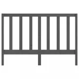 szürke tömör fenyőfa ágyfejtámla 166 x 4 x 100 cm