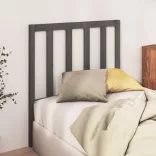 szürke tömör fenyőfa ágyfejtámla 81 x 4 x 100 cm