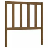mézbarna tömör fenyőfa ágyfejtámla 96 x 4 x 100 cm