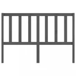 szürke tömör fenyőfa ágyfejtámla 166 x 4 x 100 cm