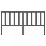 szürke tömör fenyőfa ágyfejtámla 186 x 4 x 100 cm