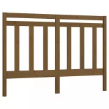 mézbarna tömör fenyőfa ágyfejtámla 166 x 4 x 100 cm