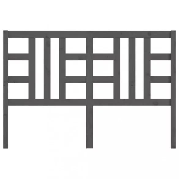 szürke tömör fenyőfa ágyfejtámla 166 x 4 x 100 cm