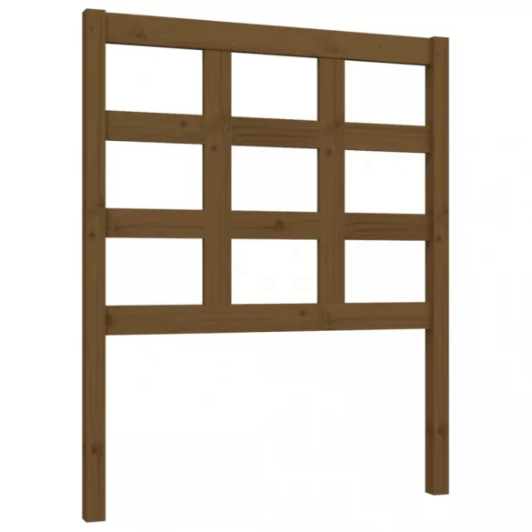 mézbarna tömör fenyőfa ágyfejtámla 80,5x4x100cm