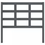 szürke tömör fenyőfa ágyfejtámla 105,5x4x100 cm