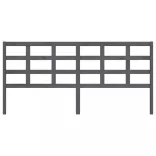 szürke tömör fenyőfa ágyfejtámla 205,5x4x100 cm