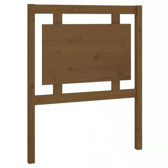 mézbarna tömör fenyőfa ágyfejtámla 80,5 x 4 x 100 cm