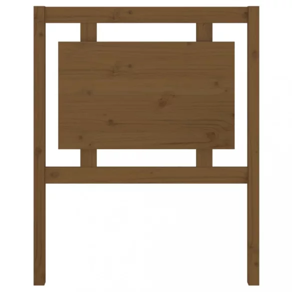 mézbarna tömör fenyőfa ágyfejtámla 80,5 x 4 x 100 cm