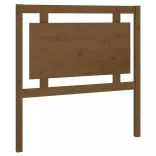 mézbarna tömör fenyőfa ágyfejtámla 95,5 x 4 x 100 cm