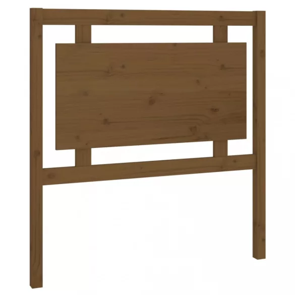 mézbarna tömör fenyőfa ágyfejtámla 95,5 x 4 x 100 cm