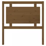 mézbarna tömör fenyőfa ágyfejtámla 95,5 x 4 x 100 cm