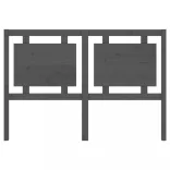 szürke tömör fenyőfa ágyfejtámla 145,5 x 4 x 100 cm