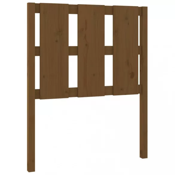 mézbarna tömör fenyőfa ágyfejtámla 80,5x4x100cm