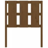 mézbarna tömör fenyőfa ágyfejtámla 80,5x4x100cm