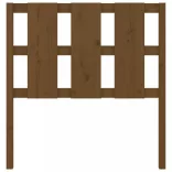mézbarna tömör fenyőfa ágyfejtámla 95,5x4x100 cm