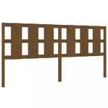 mézbarna tömör fenyőfa ágyfejtámla 205,5x4x100 cm