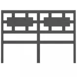 szürke tömör fenyőfa ágyfejtámla 205,5x4x100 cm