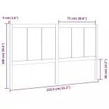 tömör fenyőfa ágyfejtámla 155,5x4x100 cm