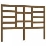 mézbarna tömör fenyőfa ágyfejtámla 156 x 4 x 104 cm