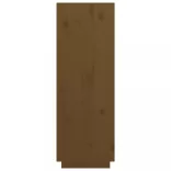 mézbarna tömör fenyőfa magasszekrény 89x40x116,5 cm