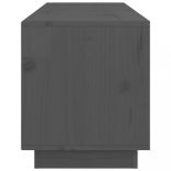 szürke tömör fenyőfa TV-szekrény 105x34x40 cm