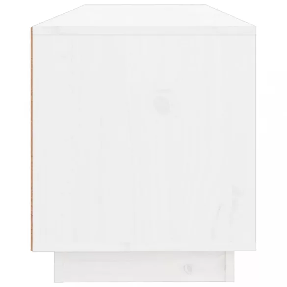 fehér tömör fenyőfa TV-szekrény 100x34x40 cm