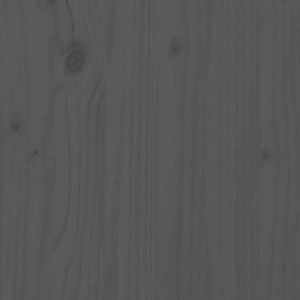 szürke tömör fenyőfa TV-szekrény 100x34x40 cm