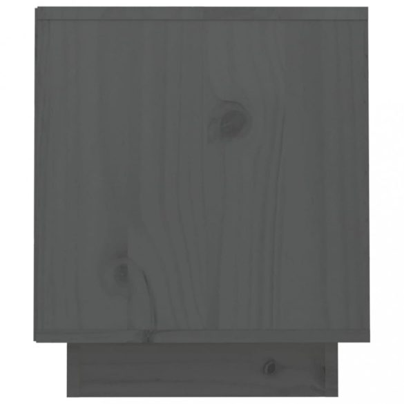 szürke tömör fenyőfa TV-szekrény 70 x 34 x 40 cm