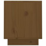 mézbarna tömör fenyőfa TV-szekrény 70 x 34 x 40 cm