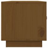 mézbarna tömör fenyőfa TV-szekrény 80 x 34 x 35 cm